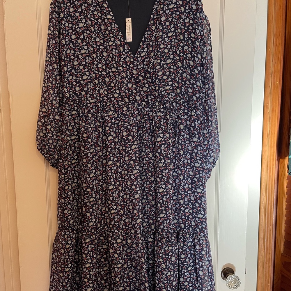 Madewell floral patterned loose dress, size M (NWT)